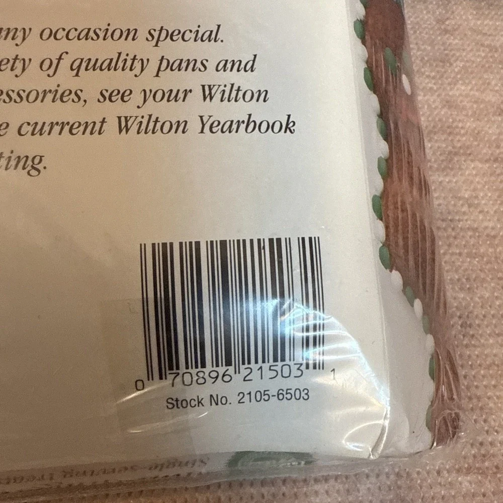 Vtg Wilton Mini Gingerbread Boy Single Serving Treats Cake Pan 1998 -Makes 6 New